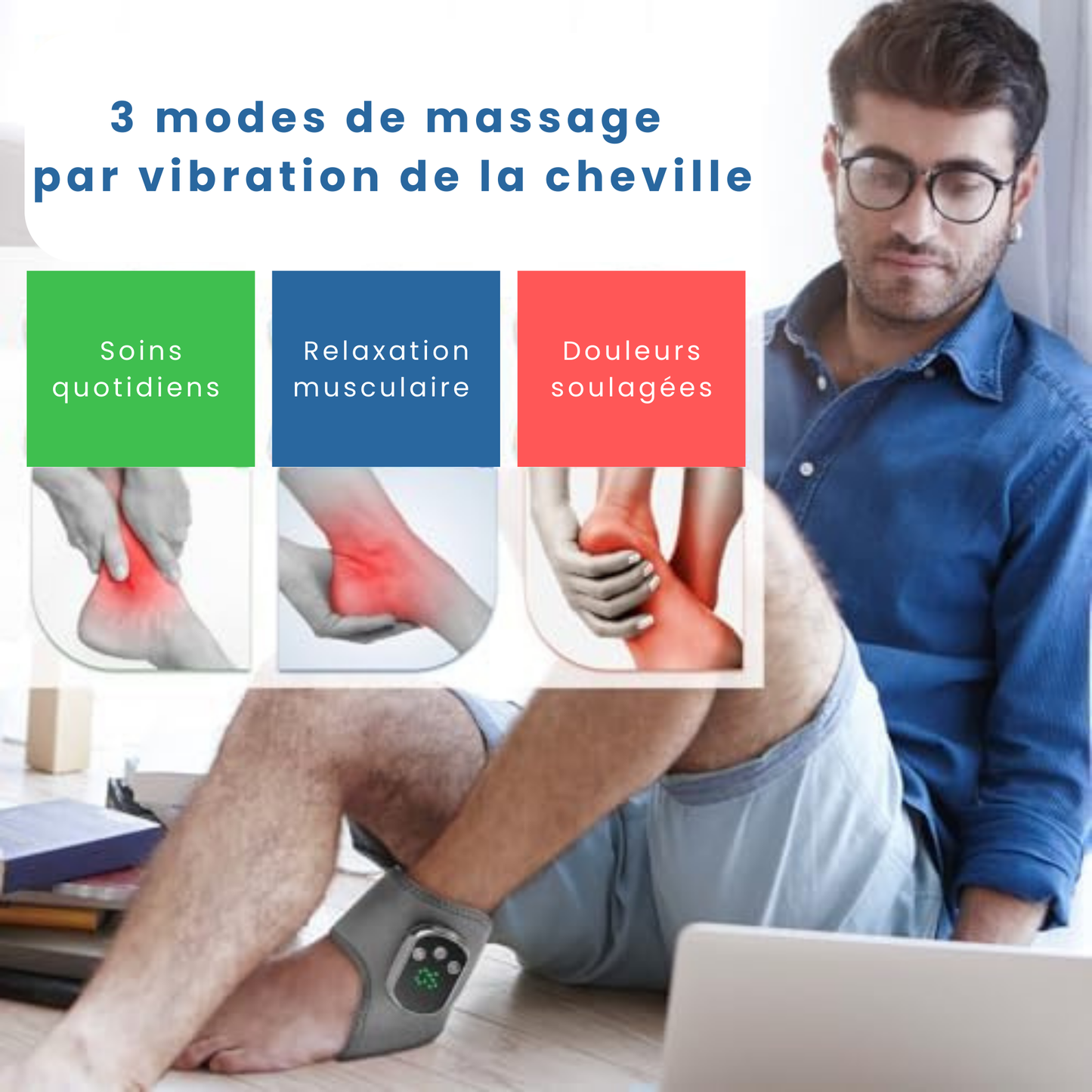 ThermaSoul™ - Masseur Pied 3 en 1