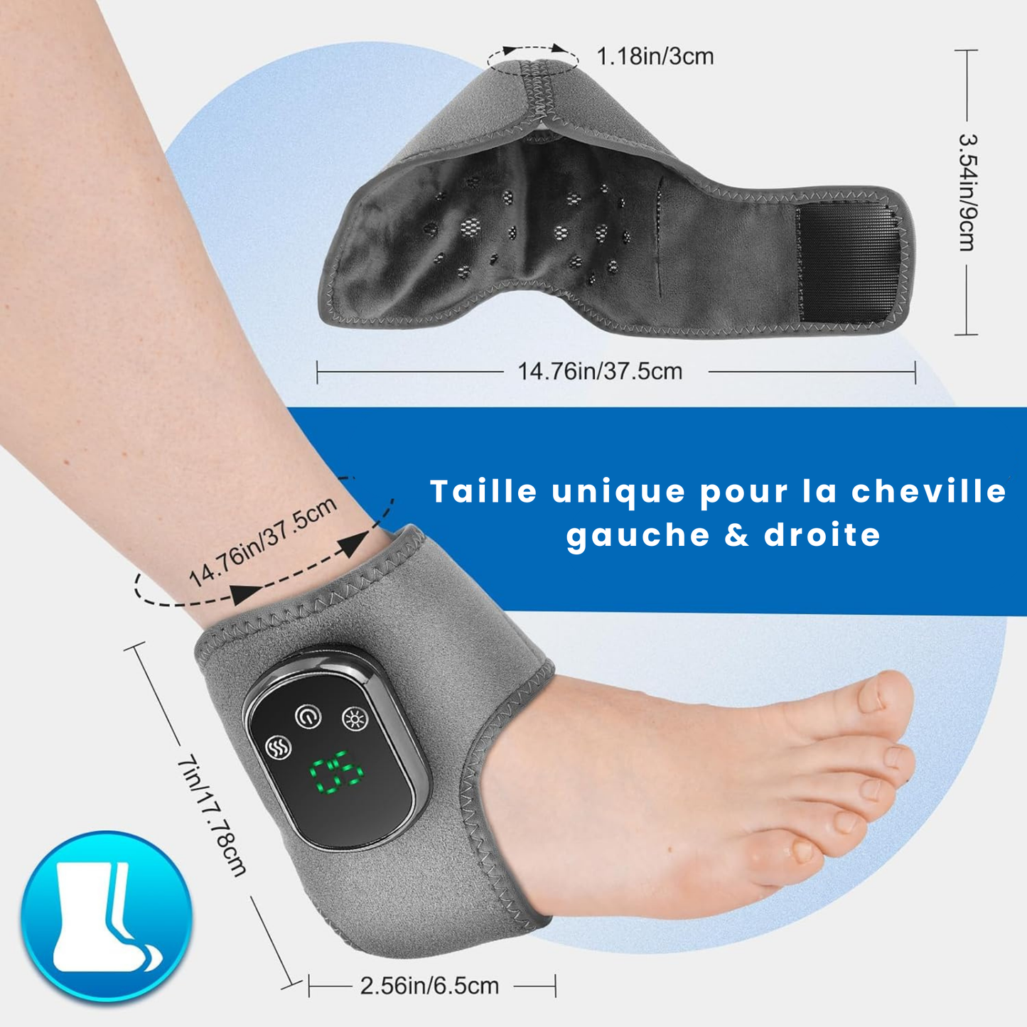 ThermaSoul™ - Masseur Pied 3 en 1