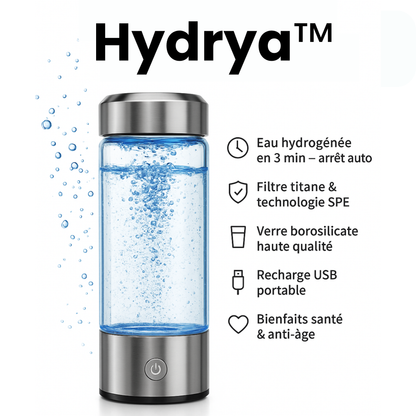 Hydrya™ – Générateur d'eau enrichie en hydrogène
